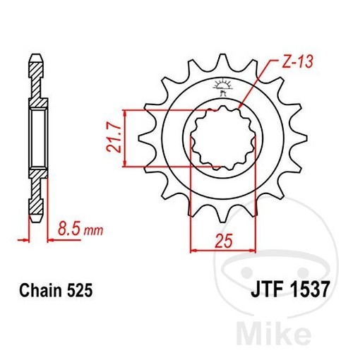 Sprocket for kawasaki 900 15 - z,