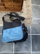 icandy peach jogger nappy bag - black/blue ❤️NO CHANGING MAT ❤️