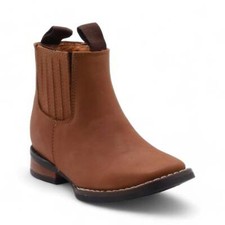 Evan Kids Camel Leather Short