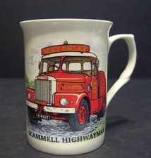 1 Mug SCAMMELL HIGHWAYMAN TRUCK WAGON Fine Bone china mug cup beaker
