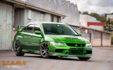 Front Bumper with CARBON Lip for Mitsubishi Lancer Evo VII VIII IX JDM v8
