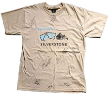 RARE MULTI SIGNED Marco Simoncelli Silverstone T-Shirt Moto GP Jorge Lorenzo Etc