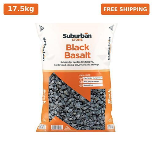 5kg black basalt chipping - basalt,