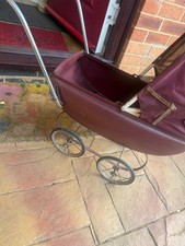 Triang Vintage Tin Dolls Pram 1950s. Metal. Kids toy