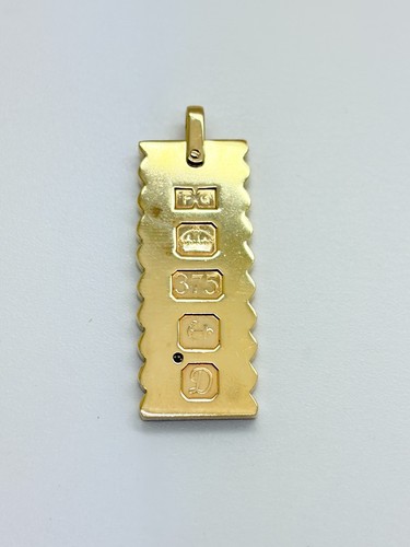9ct yellow solid gold diamond - solid,