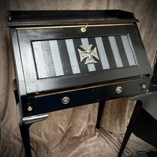 Upcycled Gothic Black Writing