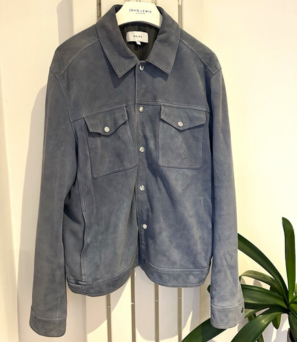 Reiss suede jagger - xl, silver