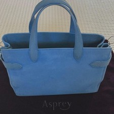 Authentic ASPREY Suede Handbag