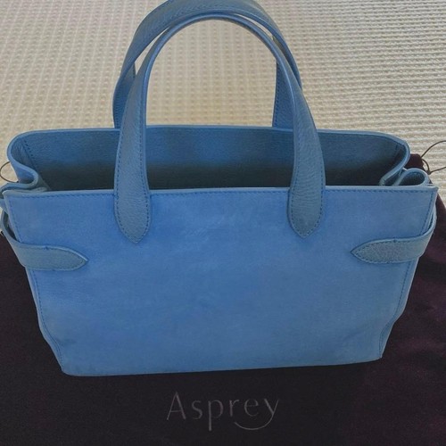 Authentic asprey suede handbag - authentic,