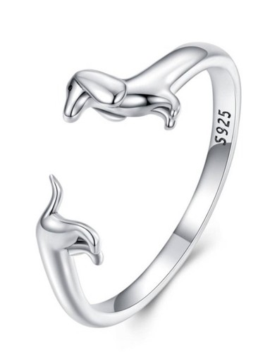 Dachshund adjustable ring - dachshund,