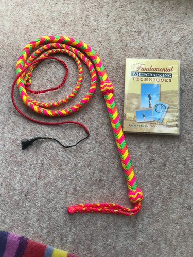 Firetoys bull whip - whip, rainbow