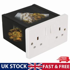 Secret Wall Safe Double Plug Socket Security Secret Wall Safe Hidden Stash Box