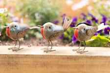 Robin Garden Ornament Set 3pc