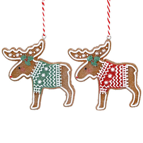 Gingerbread moose christmas - moose,