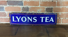 ORIGINAL LYONS TEA ENAMEL SIGN