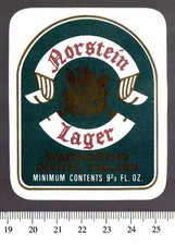 UK Beer Label - Wadworth Brewery - Wiltshire - Norstein Lager