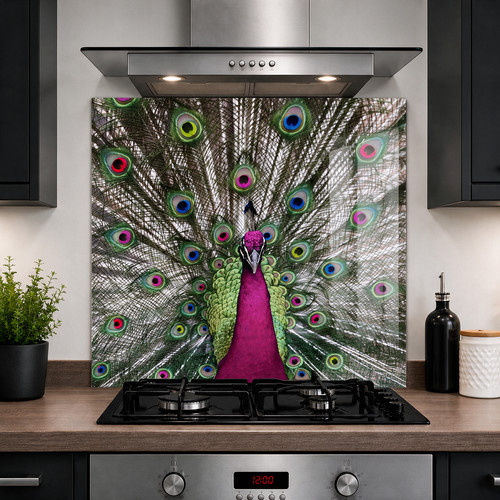 Printed glass kitchen - glass,