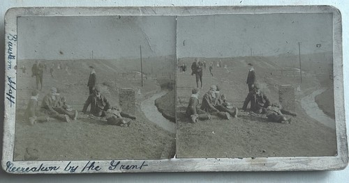 Stereoview river trent stoke - stereoview., trent.