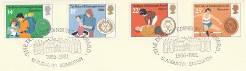Duke edinburgh award used fdc - duke,