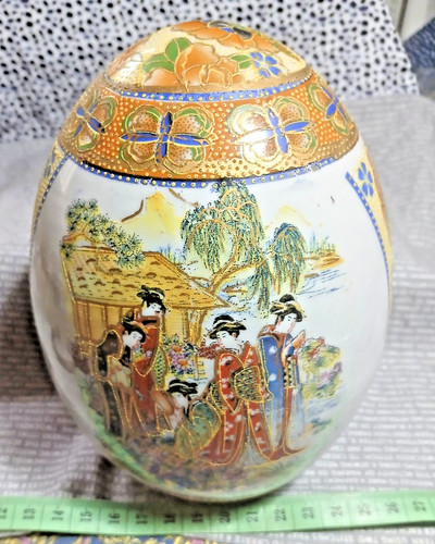 Vintage chinese porcelain egg - chinese,
