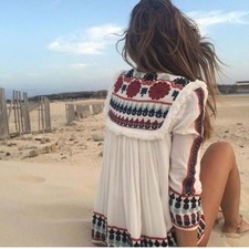 Zara White Indian Cotton