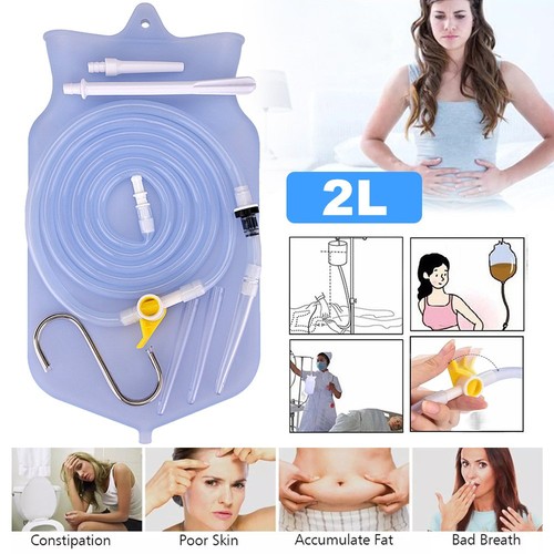 Enema system kit douche bag - kit,
