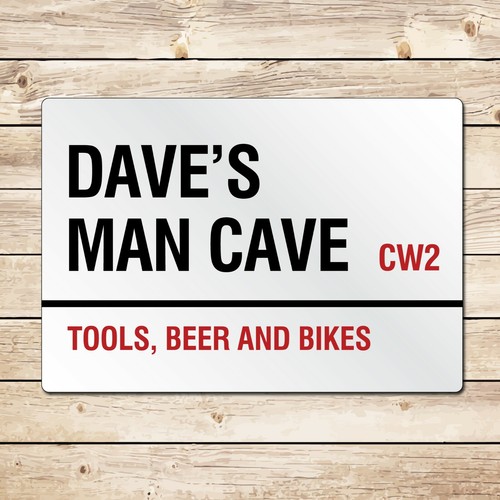Personalised man cave sign - personalised,