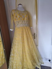 STUNNING INDIAN GOWN DRESS SIZE UK  10-12 