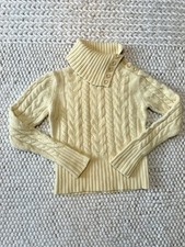 Banana Republic 50%Angora 50% Lamb Cable Knit Jumper Size M