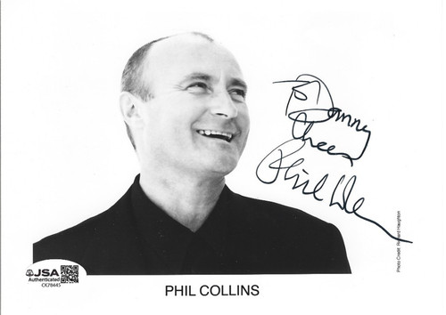 Phil collins real hand signed - real,