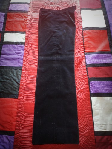 Vintage black velvet hipster - black,