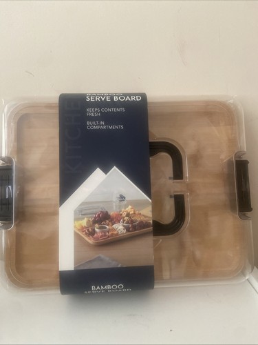 Portable bamboo cheese board - bamboo,