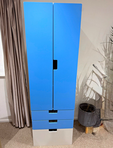 Blue white freestanding door - freestanding, 2
