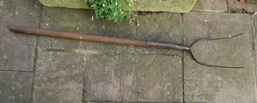 Vintage pitch fork hay - fork,