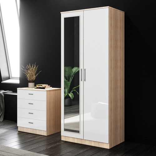 White door wardrobe - door,