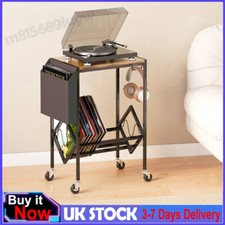CD DVD Shelf Jukebox Holder Desk Video Game Book Stand Display Rack on Wheels
