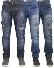 Crosshatch Mens Cargo Jeans