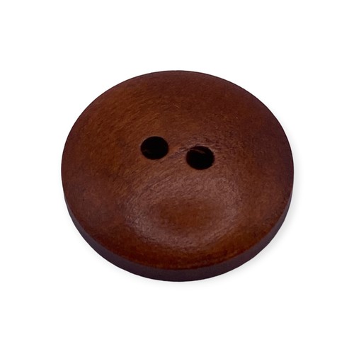 Brown wooden buttons - wooden, hole
