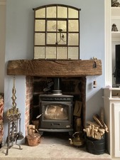 Antique Victorian Cast Iron window antique oxidised effect Mirror restoration 