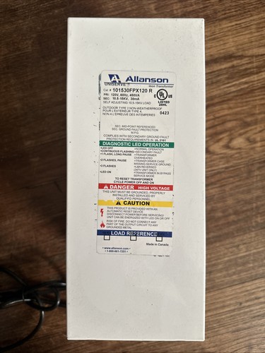 Allanson uniserve 15kv - allanson, 10.5-15kv