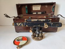 Large Antique W & LE Gurley 17 inch Surveyor Transit / Level - Original Box