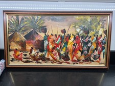 Framed Oil On Canvas Painting