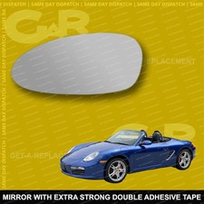 For Porsche boxster wing mirror glass 04-09 Left Passenger side Spherical