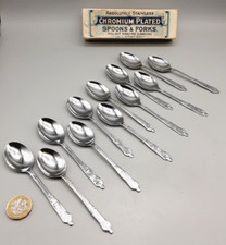 12 Vintage Chrome Plated