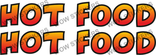 Catering trailer sticker hot - catering,