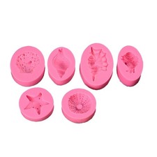  6 Pcs Cake Moulds for Baking Silicone Molds Decorating Pearl Shape Biscuit