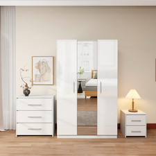 White High Gloss Wardrobe 3