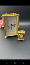 Vintage Carriage Clock And A Vintage Miniature Clock