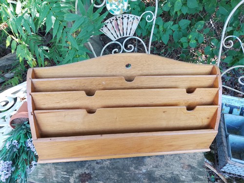 Vintage long tier wooden - tier,