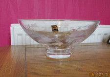 Gleneagles Crystal 'St. Andrews' Footed Bowl Thistle Design 22cm Diameter